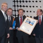 Urkunde des Innovationspreises European Foodtec Award verliehen an KMA im Jahr 1996